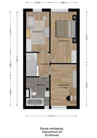 Floorplan - Grenenhout 24, 5621 DB Eindhoven